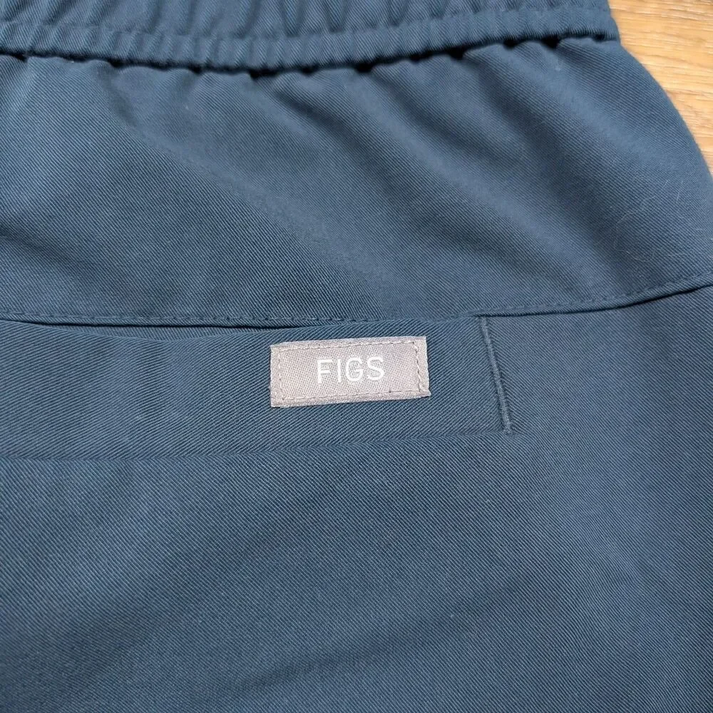 FIGS Tansen Jogger Scrub Pants Large Blue Technical Collection Medical